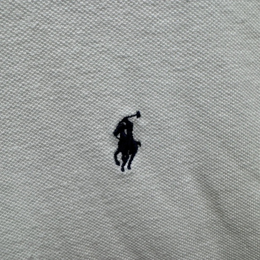 Vintage Polo Ralph Lauren Polo Shirt Mens 2XL White Short Sleeve Collar Casual
